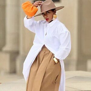 Women Stylish Casual Capri Wide Leg Pants